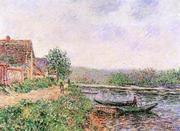 The Banks of the Seine, Porte Joie Artwork by Gustave Loiseau