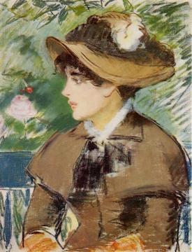 Young Girl on a Bench Artwork by Edouard Manet
