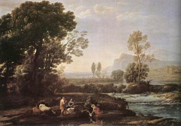 Landscape with Rest in Flight to Egypt Artwork by Claude Lorrain