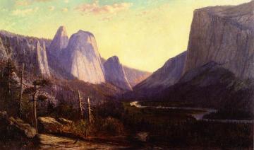 El Capitan and Cathedral Rocks Artwork by Frank Henry Shapleigh