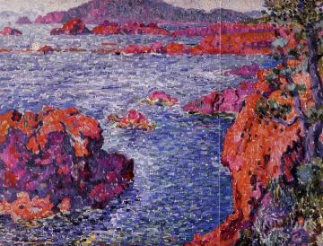 Rocks at Antheor Artwork by Theo van Rysselberghe