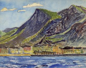 View Of Lugano Artwork by Cuno Amiet