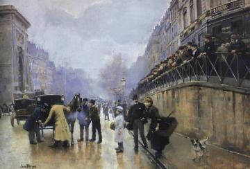 L'accident, Port Saint-denis Artwork by Jean Georges Beraud