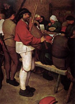 Peasant Wedding (detail) Artwork by Pieter Bruegel the Elder