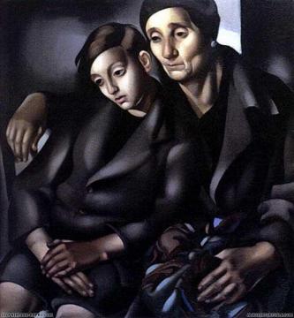 The Refugees Artwork by Tamara De Lempicka