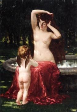 Sylvan Toilette Artwork by James Carroll Beckwith