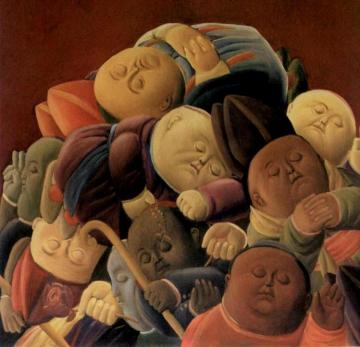 Dead Bishops Artwork by Fernando Botero