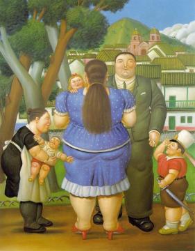 Family Artwork by Fernando Botero