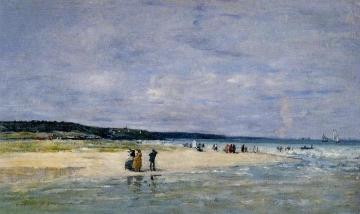 Beach near Trouville Artwork by Eugène-Louis Boudin
