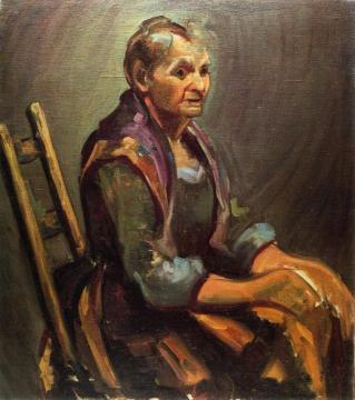 Old Woman Artwork by George Benjamin Luks