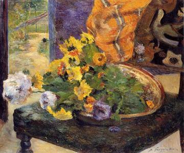 The Makings of a Bouquet Artwork by Paul Gauguin