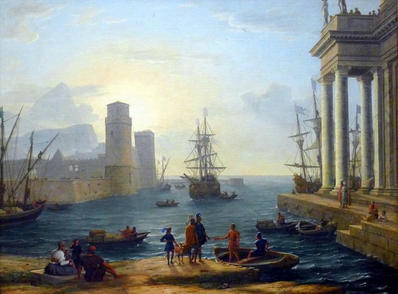 The Embarkation Of Ulysses Artwork by Claude Lorrain