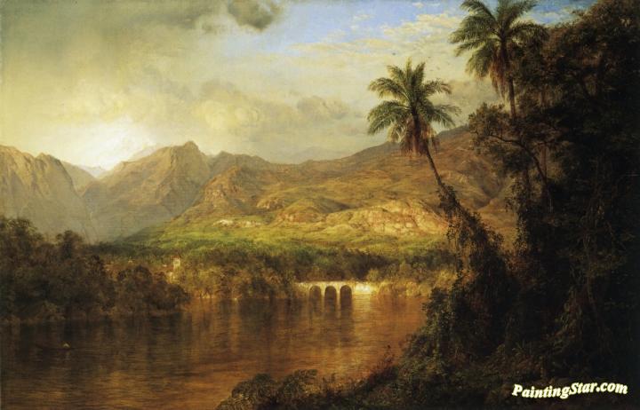 South American Landscape Artwork by Frederic Edwin Church