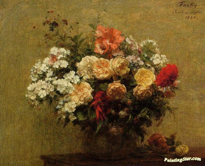 Summer Flowers Artwork by Henri Fantin-Latour