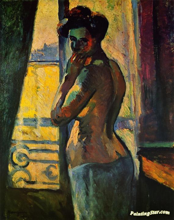Woman At The Window Artwork by Henri Manguin