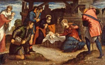The Adoration Of The Shepherds Artwork by Tintoretto Jacopo
