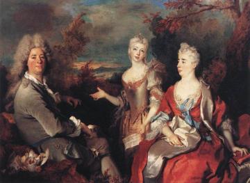 The Artist and his Family Artwork by Nicolas de Largillierre