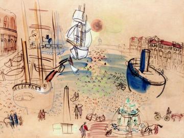 Hommage To Claude Lorrain Artwork by Raoul Dufy