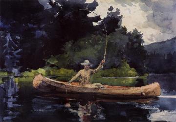 Playing Him Artwork by Winslow Homer