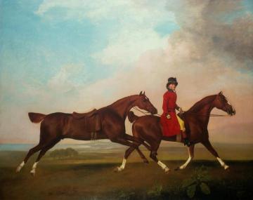 William Anderson with Two Saddle-Horses Artwork by George Stubbs