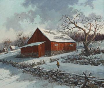 Brookfield, Conn Artwork by Eric Sloane