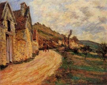 Les Roches at Falaise near Giverny Artwork by Claude Oscar Monet