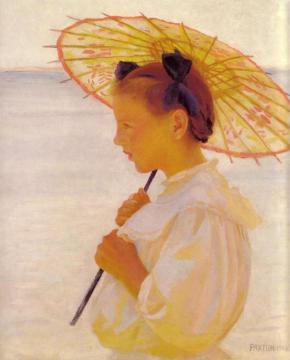 The Chinese Parasol Artwork by William Mcgregor Paxton