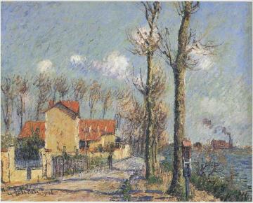 Quay of Pothius in Pontoise Artwork by Gustave Loiseau