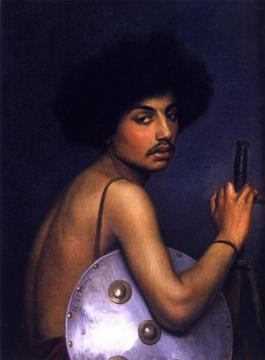 Bishari, Bust of a Warrior Artwork by Jean Leon Gerome