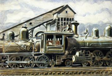 Scrapped Locomotives Artwork by Charles Burchfield