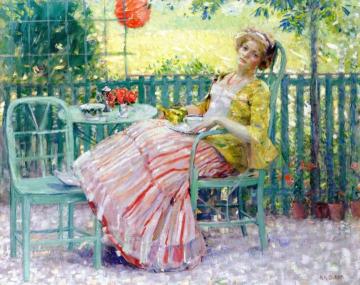 On The Terrace Artwork by Karl Albert Buehr