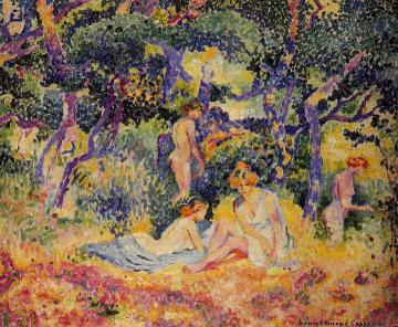 The Woods Artwork by Henri Edmond Cross