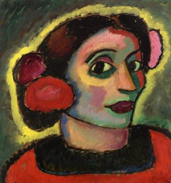 Spanish Woman Artwork by Alexej Jawlensky