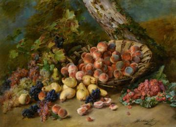 Still Life with Fruits Artwork by Madeleine Jeanne Lemaire