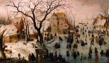 Winter Landscape With A Castle Artwork by Hendrick Avercamp