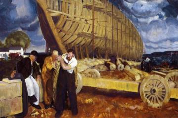 Builders of Ships Artwork by George Wesley Bellows