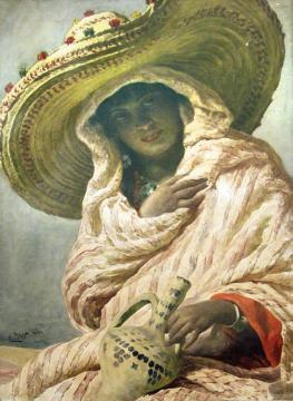 A Young Moroccan Woman (una Giovane Marocchina) Artwork by Cesare Biseo