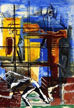 The Builders Artwork by Ossip Zadkine