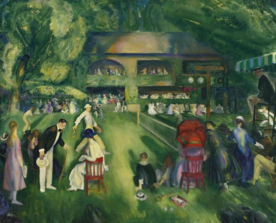 Tennis At Newport Artwork by George Wesley Bellows
