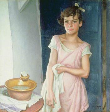 Susie and the Wash Basin Artwork by Dame Laura Knight