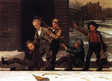Winter Sports In The Gutter Artwork by John George Brown