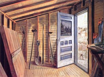 The Open Door Artwork by Charles Burchfield