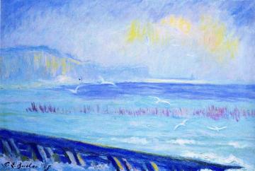 Fish Weirs at Veules-les-Roses Artwork by Theodore Earl Butler