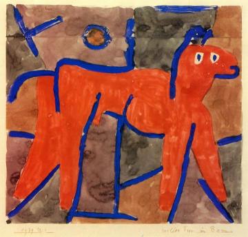 Wildes Tier Im Bann Artwork by Paul Klee