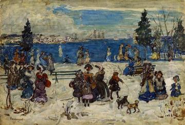 April Snow, Salem Artwork by Maurice Prendergast
