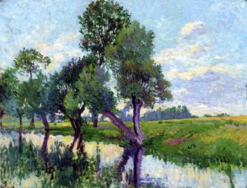 The Banks Of The Cure Artwork by Maximilien Luce