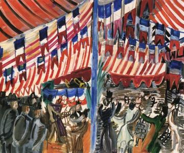 July 14th in Antibes Artwork by Raoul Dufy