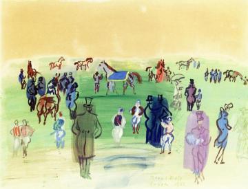The Lawn at Epsom Artwork by Raoul Dufy