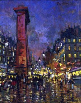La Porte Saint Denis Artwork by Constantin Alexeevich Korovin