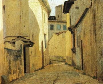 Country Road Artwork by Giuseppe Abbati